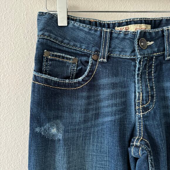BKE Buckle Culture Boot Cut Denim Stretch Jeans Stitch Distressed Sz 28x35.5 - Picture 5 of 11